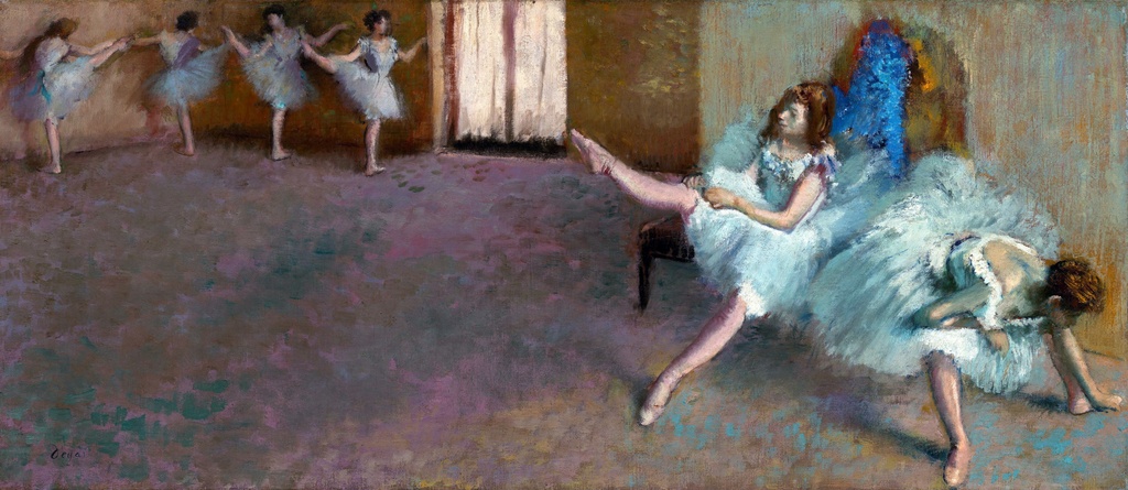 Pre baleta, Edgar Degas, Before the Ballet, slika na platnu 8 Pre baleta, Edgar Degas, Before the Ballet, slika na platnu - Slika 8