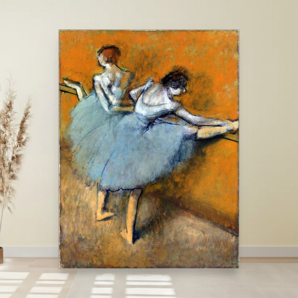 Plesačice za šipkom, Edgar Degas, Dancers at the Barre, slika na platnu 1 Plesačice za šipkom, Edgar Degas, Dancers at the Barre, slika na platnu