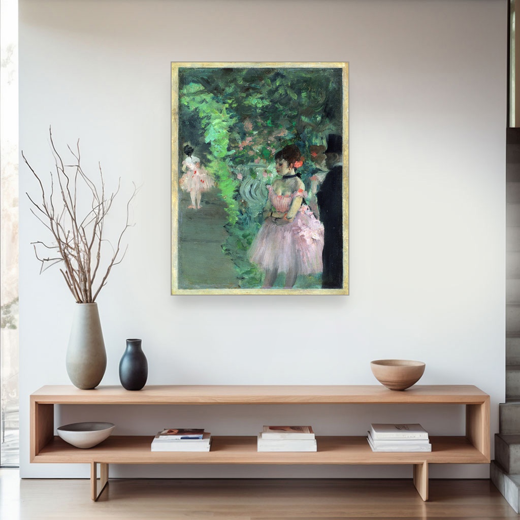 Plesačice iza scene, Edgar Degas, Dancers Backstage, slika na platnu 4 Plesačice iza scene, Edgar Degas, Dancers Backstage, slika na platnu - Slika 4