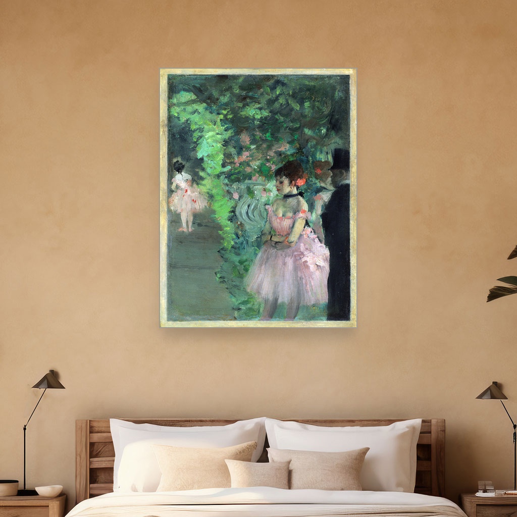 Plesačice iza scene, Edgar Degas, Dancers Backstage, slika na platnu 5 Plesačice iza scene, Edgar Degas, Dancers Backstage, slika na platnu - Slika 5