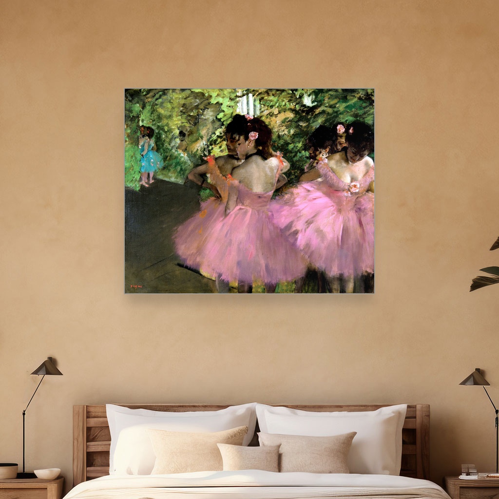 Plesačice u roze, Edgar Degas, Dancers in Pink, slika na platnu 5 Plesačice u roze, Edgar Degas, Dancers in Pink, slika na platnu - Slika 5
