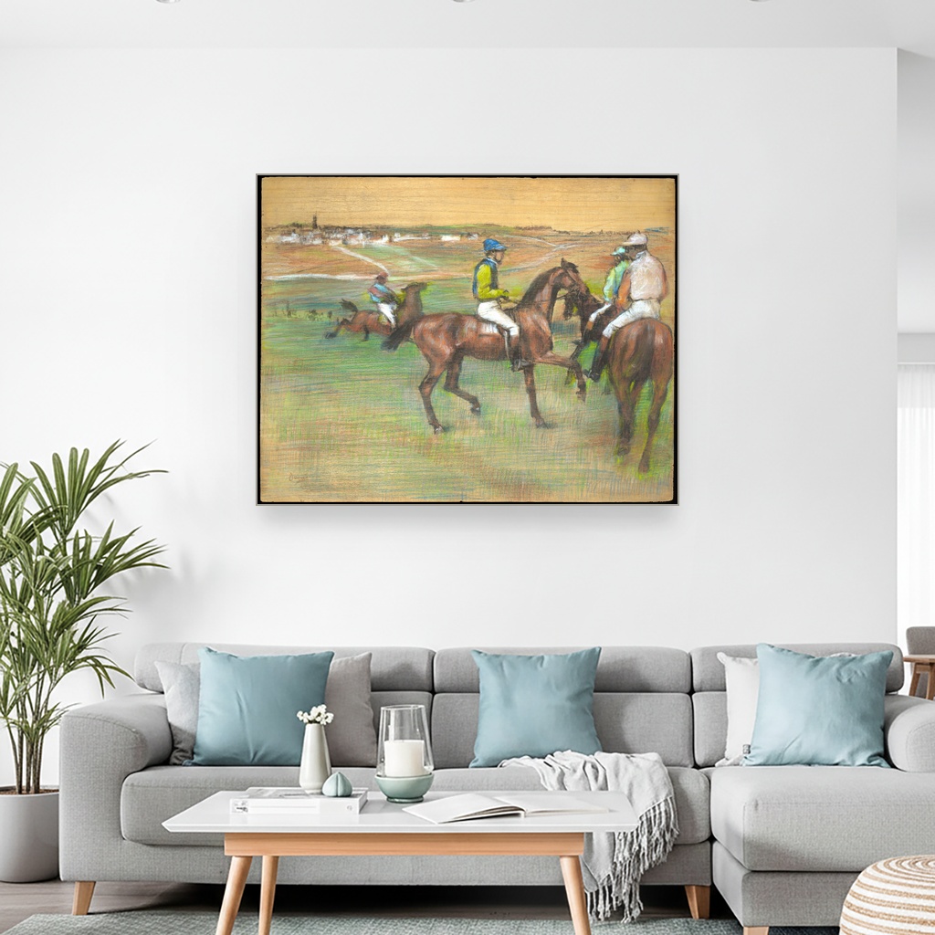 Trka konja, Edgar Degas, Race Horses, slika na platnu 2 Trka konja, Edgar Degas, Race Horses, slika na platnu - Slika 2