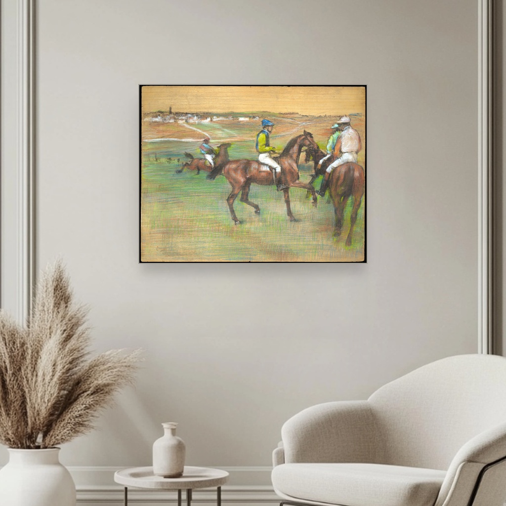 Trka konja, Edgar Degas, Race Horses, slika na platnu 3 Trka konja, Edgar Degas, Race Horses, slika na platnu - Slika 3