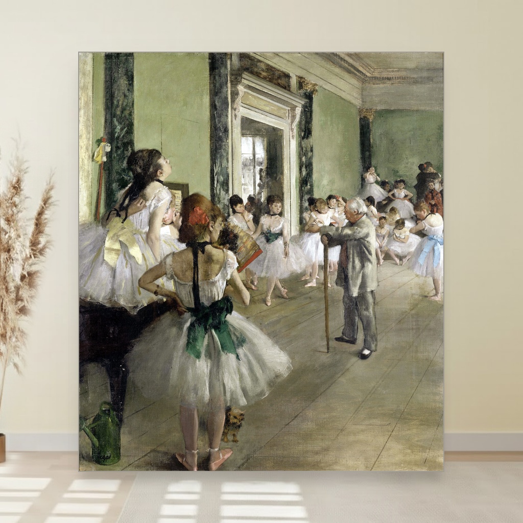 Čas baleta, Edgar Degas, The Ballet Class, slika na platnu 1 Čas baleta, Edgar Degas, The Ballet Class, slika na platnu