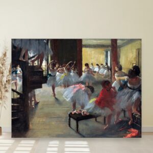 Edgar Degas — reprodukcije slika na platnu 5 Čas plesa, Edgar Degas, The Dance Class, slika na platnu
