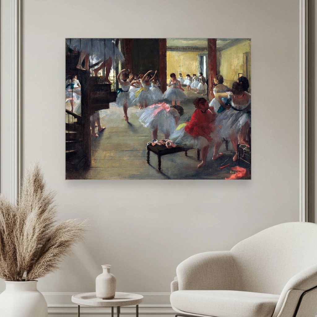 Čas plesa, Edgar Degas, The Dance Class, slika na platnu 3 Čas plesa, Edgar Degas, The Dance Class, slika na platnu - Slika 3