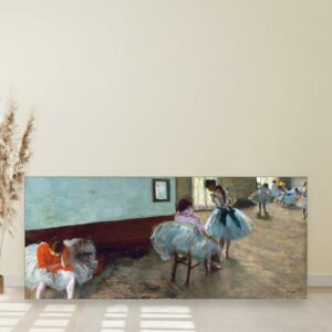 Čas plesa, Edgar Degas, The Dance Lesson, slika na platnu