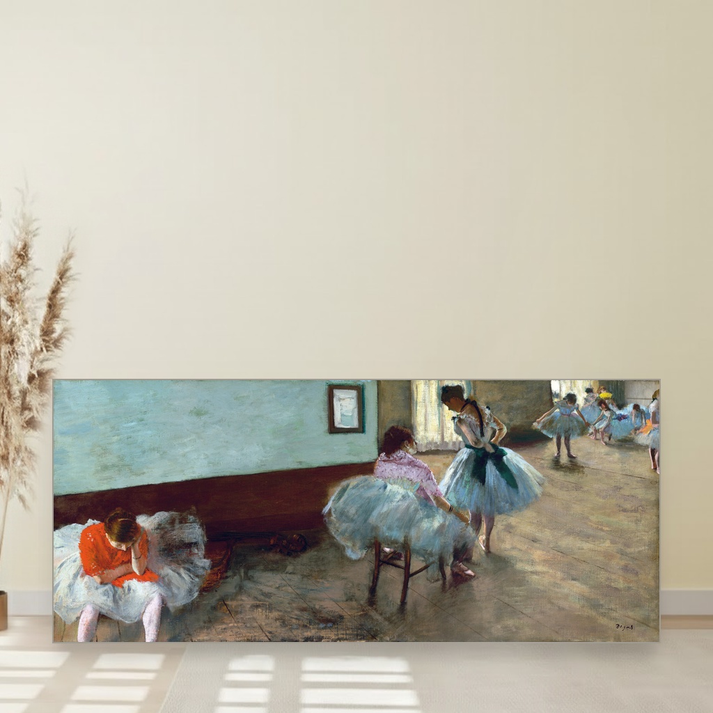 Čas plesa, Edgar Degas, The Dance Lesson, slika na platnu 1 Čas plesa, Edgar Degas, The Dance Lesson, slika na platnu