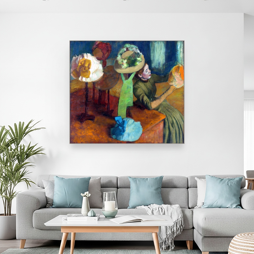 Prodavnica šešira, Edgar Degas, The Millinery Shop, slika na platnu 2 Prodavnica šešira, Edgar Degas, The Millinery Shop, slika na platnu - Slika 2