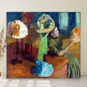 Prodavnica šešira, Edgar Degas, The Millinery Shop, slika na platnu