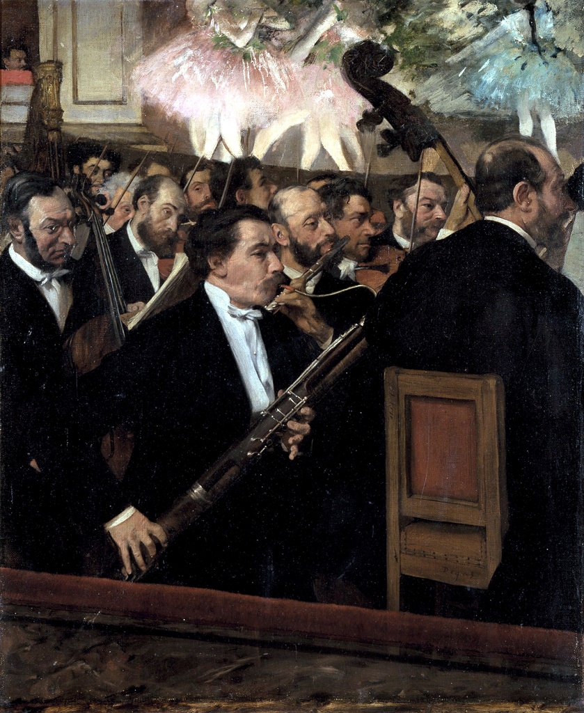 Orkestar u operi, Edgar Degas, The Orchestra at the Opera, slika na platnu 8 Orkestar u operi, Edgar Degas, The Orchestra at the Opera, slika na platnu - Slika 8