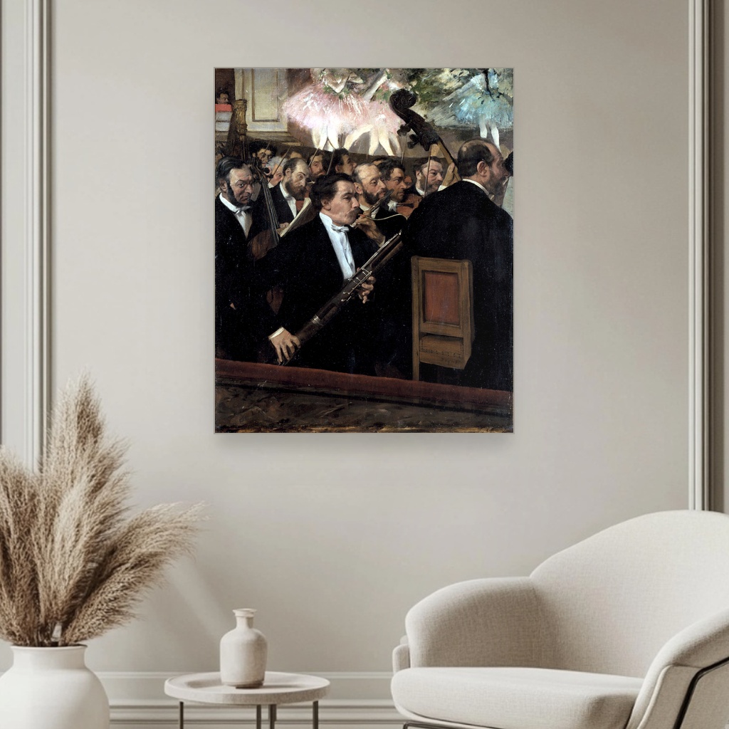 Orkestar u operi, Edgar Degas, The Orchestra at the Opera, slika na platnu 3 Orkestar u operi, Edgar Degas, The Orchestra at the Opera, slika na platnu - Slika 3