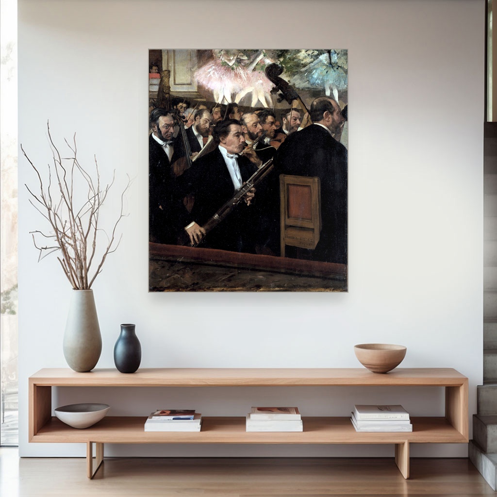 Orkestar u operi, Edgar Degas, The Orchestra at the Opera, slika na platnu 4 Orkestar u operi, Edgar Degas, The Orchestra at the Opera, slika na platnu - Slika 4