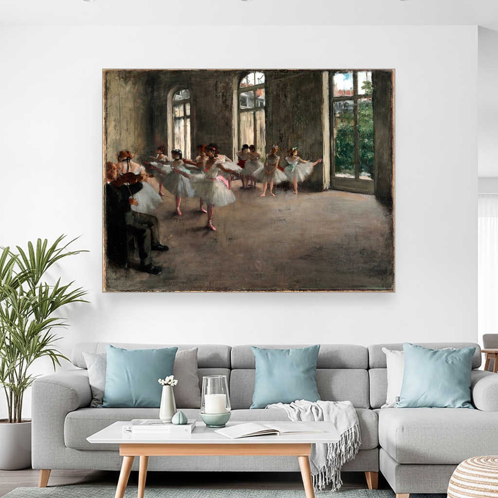 Proba baleta, Edgar Degas, The Rehearsal, slika na platnu 2 Proba baleta, Edgar Degas, The Rehearsal, slika na platnu - Slika 2