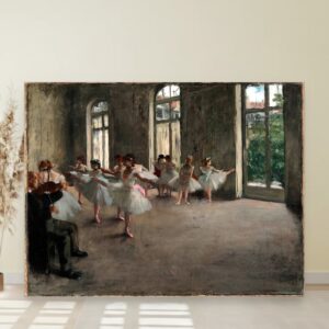 Proba baleta, Edgar Degas, The Rehearsal, slika na platnu