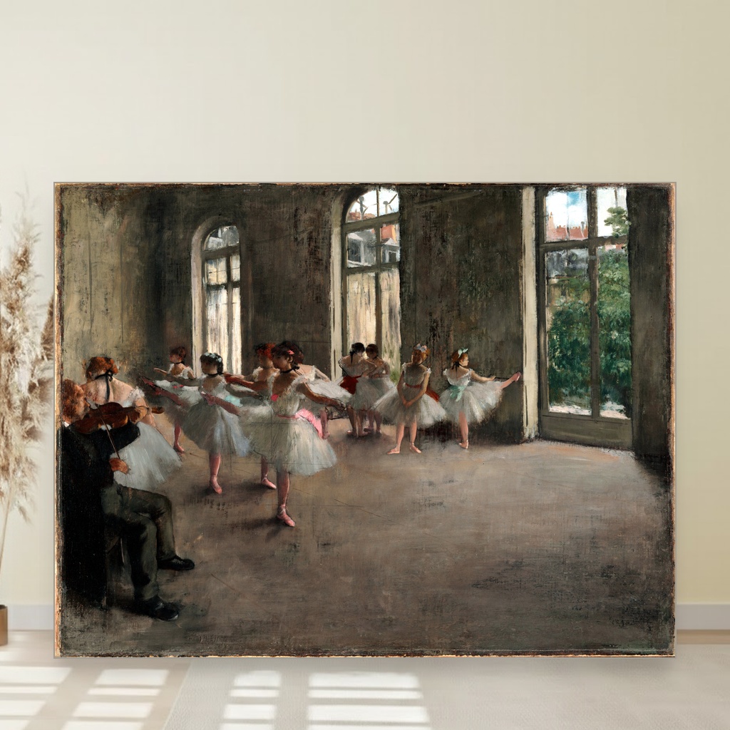 Proba baleta, Edgar Degas, The Rehearsal, slika na platnu 1 Proba baleta, Edgar Degas, The Rehearsal, slika na platnu