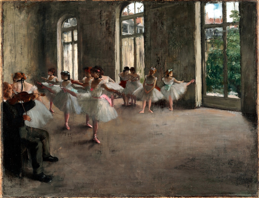 Proba baleta, Edgar Degas, The Rehearsal, slika na platnu 8 Proba baleta, Edgar Degas, The Rehearsal, slika na platnu - Slika 8