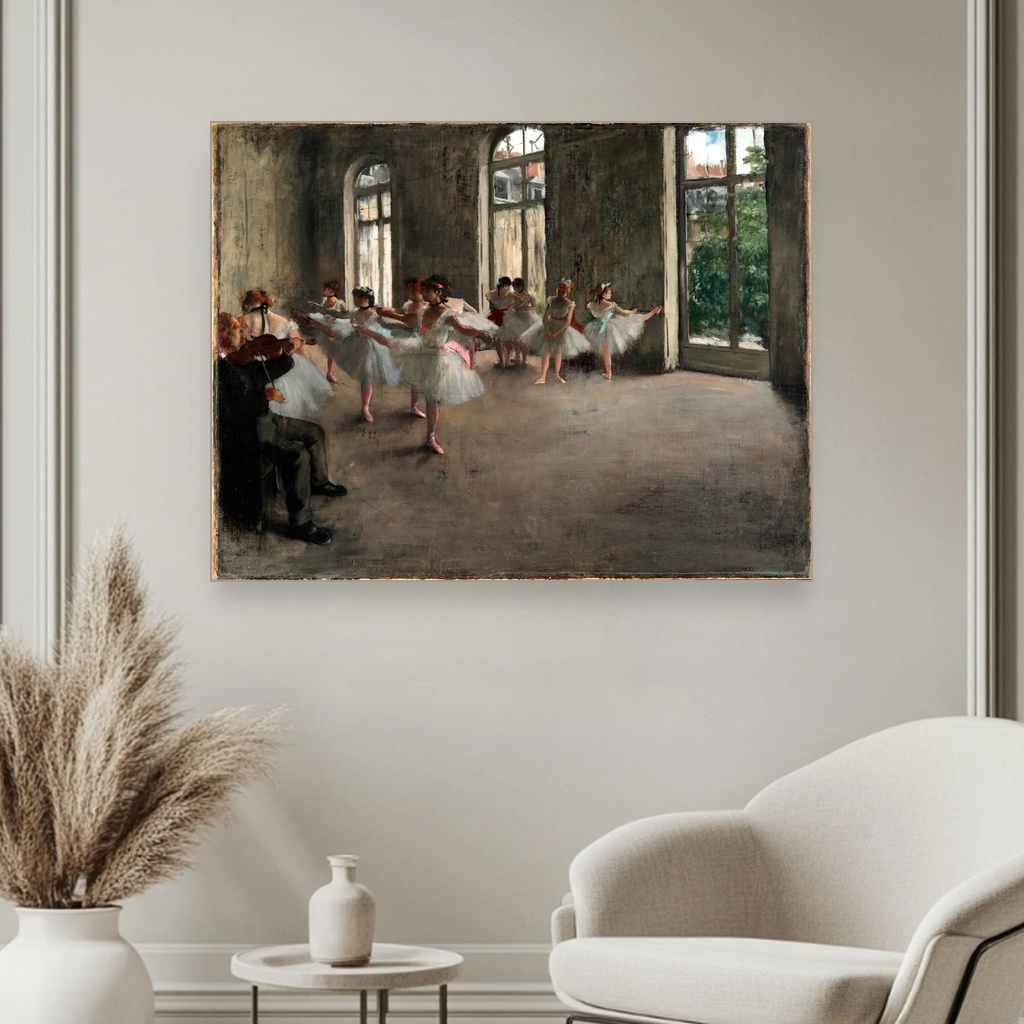 Proba baleta, Edgar Degas, The Rehearsal, slika na platnu 3 Proba baleta, Edgar Degas, The Rehearsal, slika na platnu - Slika 3