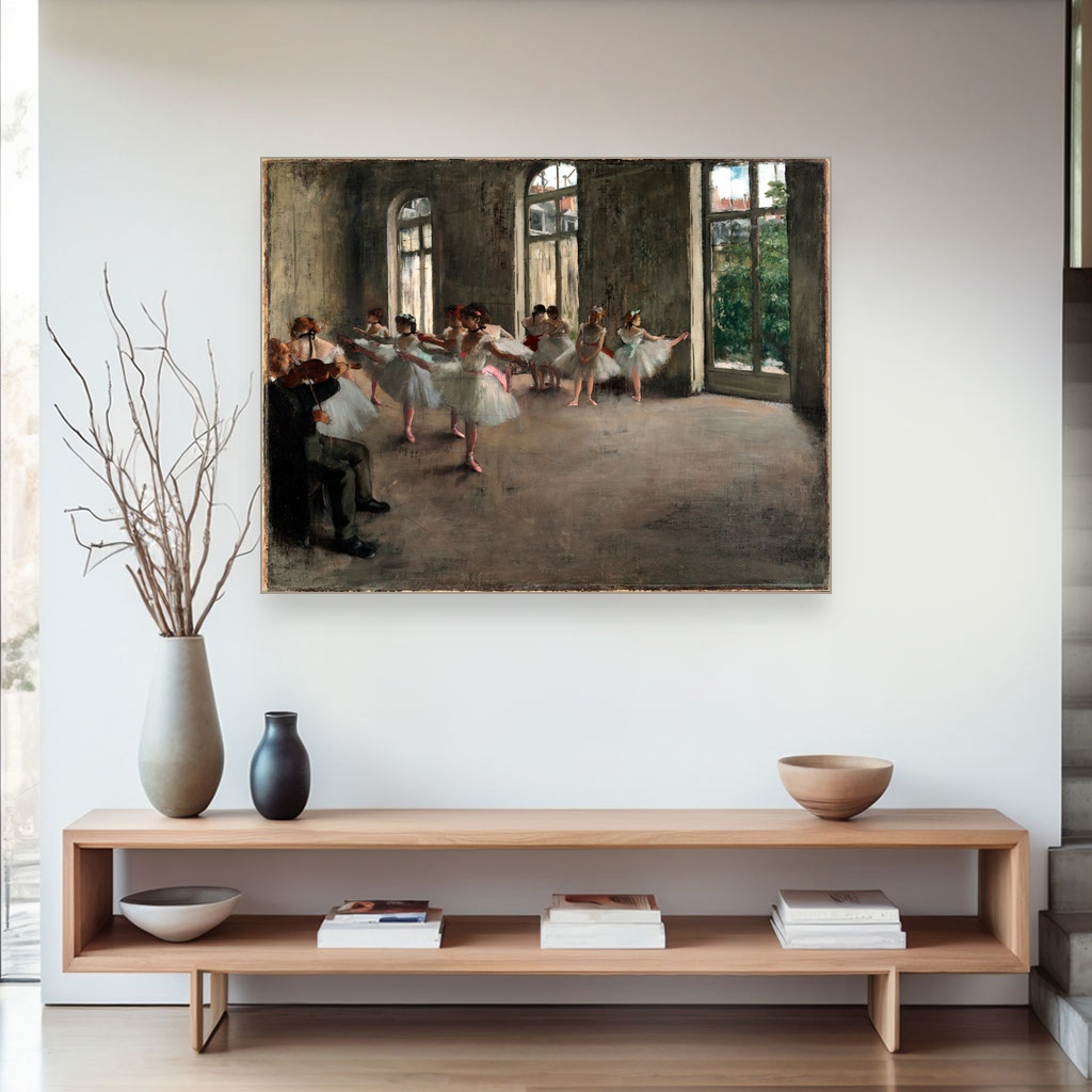 Proba baleta, Edgar Degas, The Rehearsal, slika na platnu 4 Proba baleta, Edgar Degas, The Rehearsal, slika na platnu - Slika 4