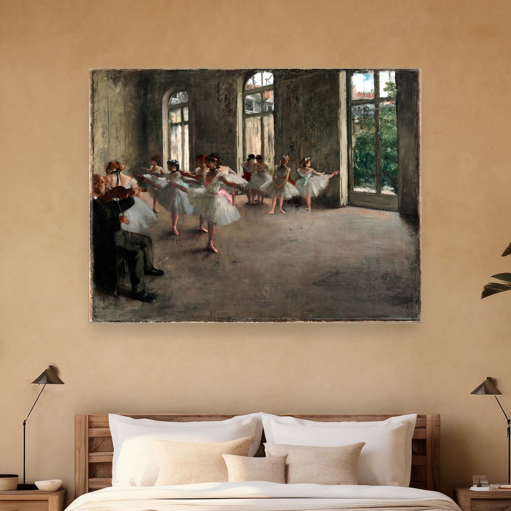 Proba baleta, Edgar Degas, The Rehearsal, slika na platnu 5 Proba baleta, Edgar Degas, The Rehearsal, slika na platnu - Slika 5