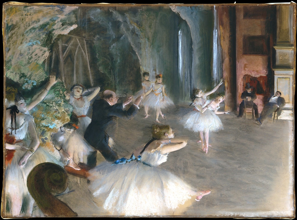 Proba na sceni, Edgar Degas, The Rehearsal Onstage, slika na platnu 8 Proba na sceni, Edgar Degas, The Rehearsal Onstage, slika na platnu - Slika 8