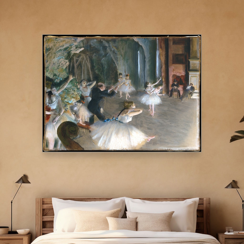 Proba na sceni, Edgar Degas, The Rehearsal Onstage, slika na platnu 5 Proba na sceni, Edgar Degas, The Rehearsal Onstage, slika na platnu - Slika 5