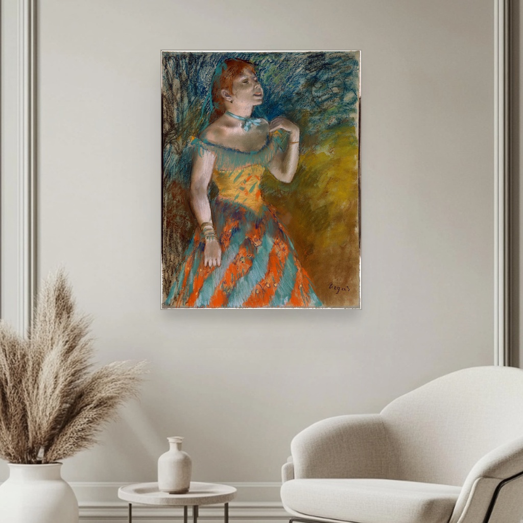 Pevačica u zelenom, Edgar Degas, The Singer in Green, slika na platnu 3 Pevačica u zelenom, Edgar Degas, The Singer in Green, slika na platnu - Slika 3