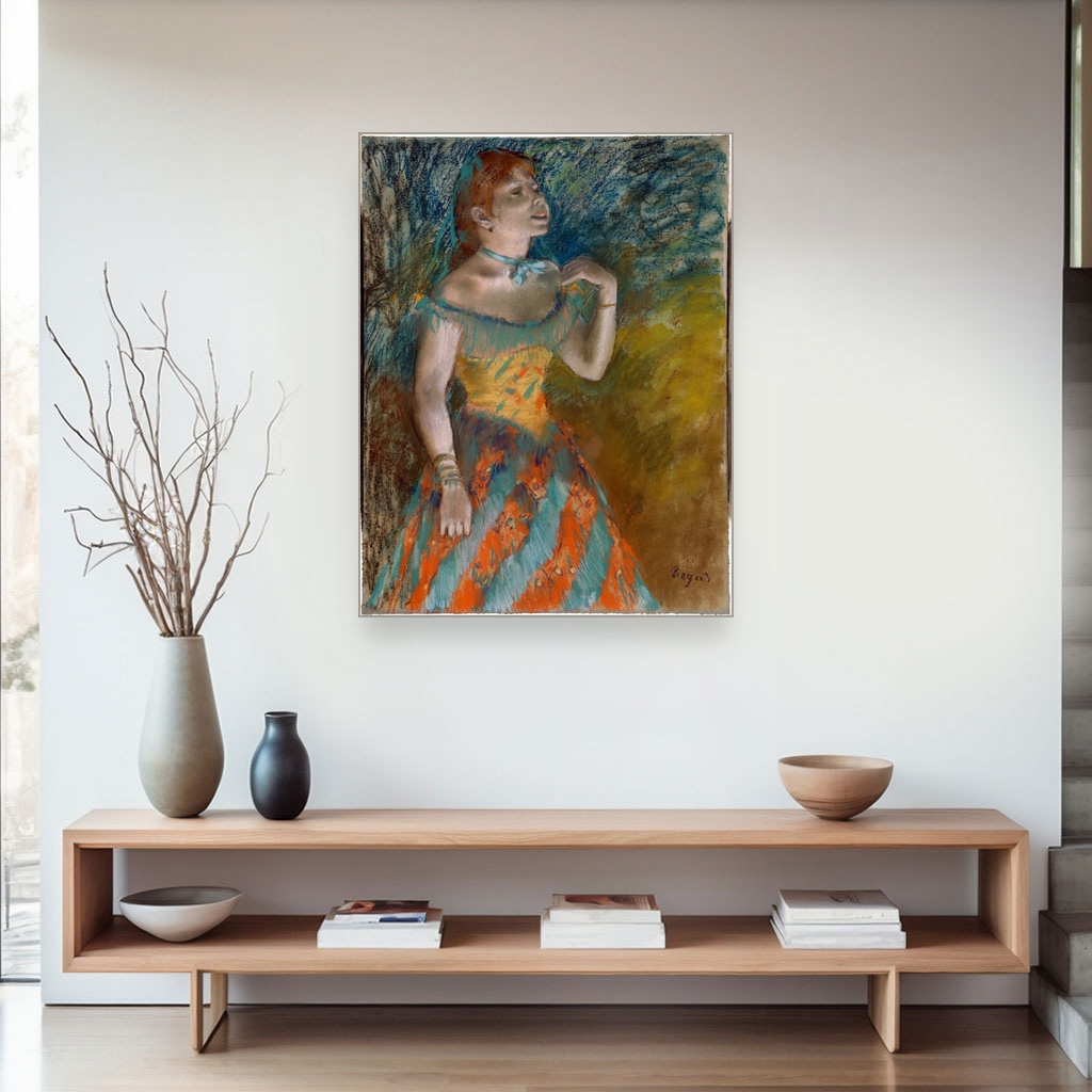 Pevačica u zelenom, Edgar Degas, The Singer in Green, slika na platnu 4 Pevačica u zelenom, Edgar Degas, The Singer in Green, slika na platnu - Slika 4