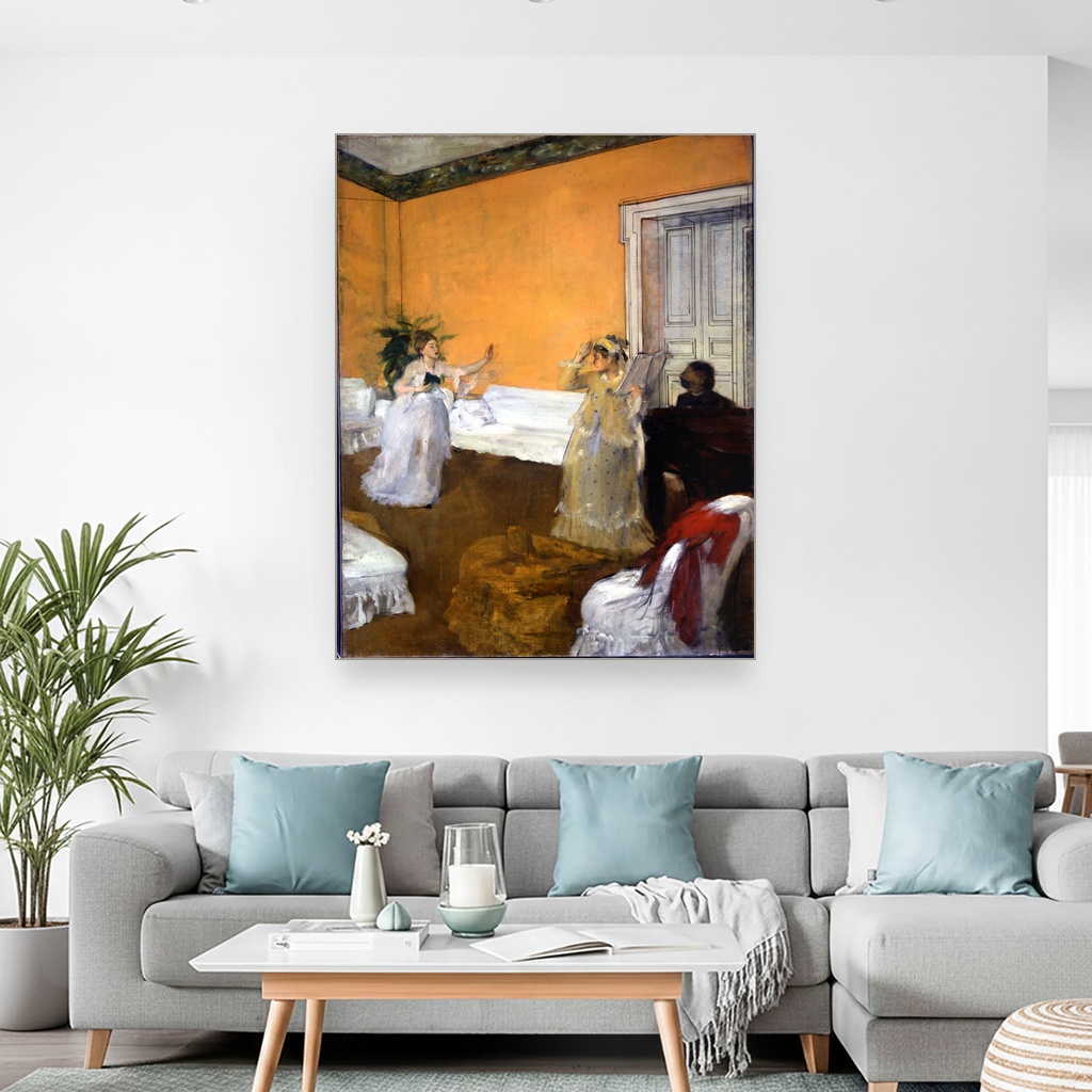 Proba pesme, Edgar Degas, The Song Rehearsal, slika na platnu 2 Proba pesme, Edgar Degas, The Song Rehearsal, slika na platnu - Slika 2