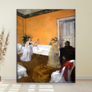 Proba pesme, Edgar Degas, The Song Rehearsal, slika na platnu