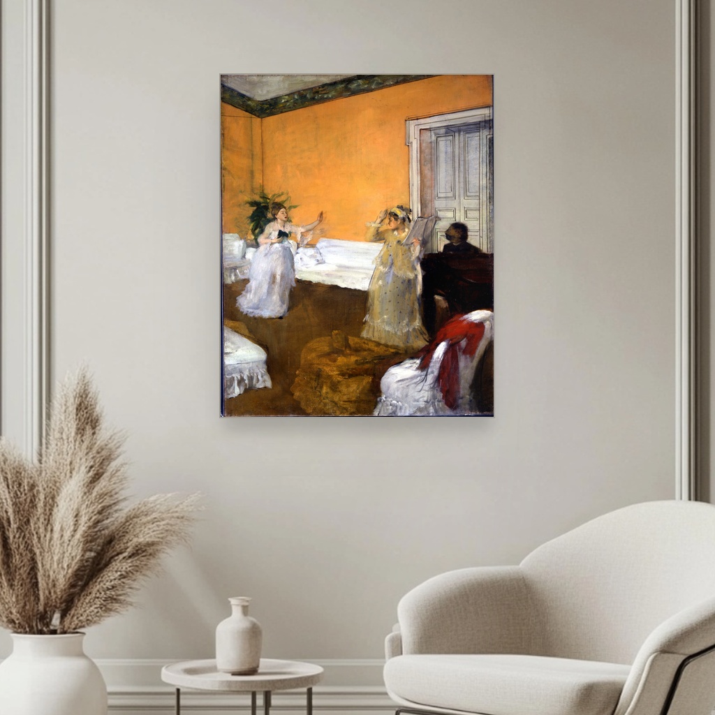 Proba pesme, Edgar Degas, The Song Rehearsal, slika na platnu 3 Proba pesme, Edgar Degas, The Song Rehearsal, slika na platnu - Slika 3