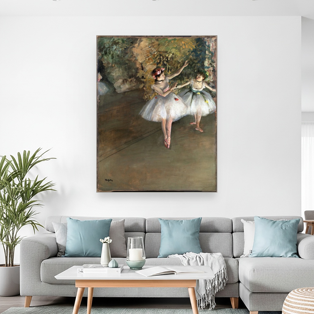 Dve plesačice na sceni, Edgar Degas, Two Dancers on a Stage, slika na platnu 2 Dve plesačice na sceni, Edgar Degas, Two Dancers on a Stage, slika na platnu - Slika 2