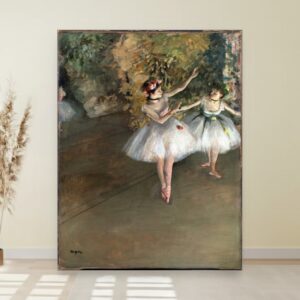Dve plesačice na sceni, Edgar Degas, Two Dancers on a Stage, slika na platnu
