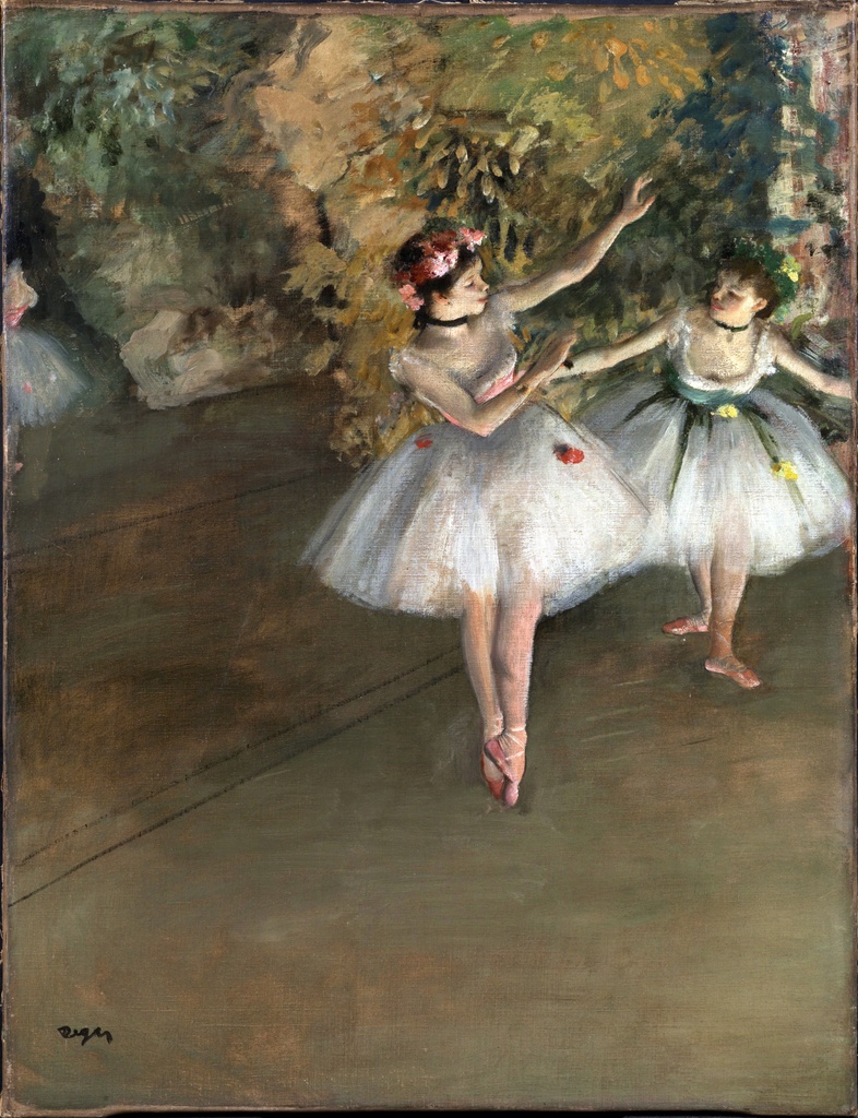 Dve plesačice na sceni, Edgar Degas, Two Dancers on a Stage, slika na platnu 8 Dve plesačice na sceni, Edgar Degas, Two Dancers on a Stage, slika na platnu - Slika 8