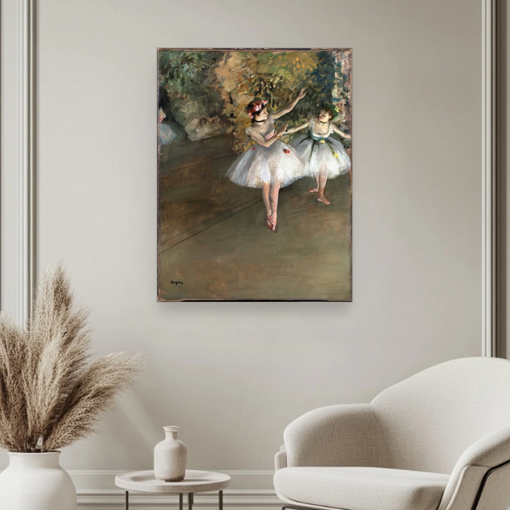 Dve plesačice na sceni, Edgar Degas, Two Dancers on a Stage, slika na platnu 3 Dve plesačice na sceni, Edgar Degas, Two Dancers on a Stage, slika na platnu - Slika 3