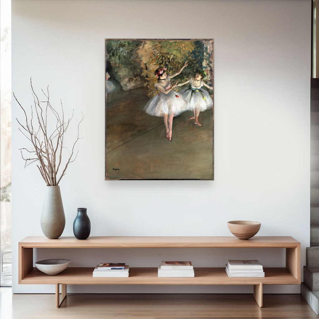 Dve plesačice na sceni, Edgar Degas, Two Dancers on a Stage, slika na platnu 4 Dve plesačice na sceni, Edgar Degas, Two Dancers on a Stage, slika na platnu - Slika 4