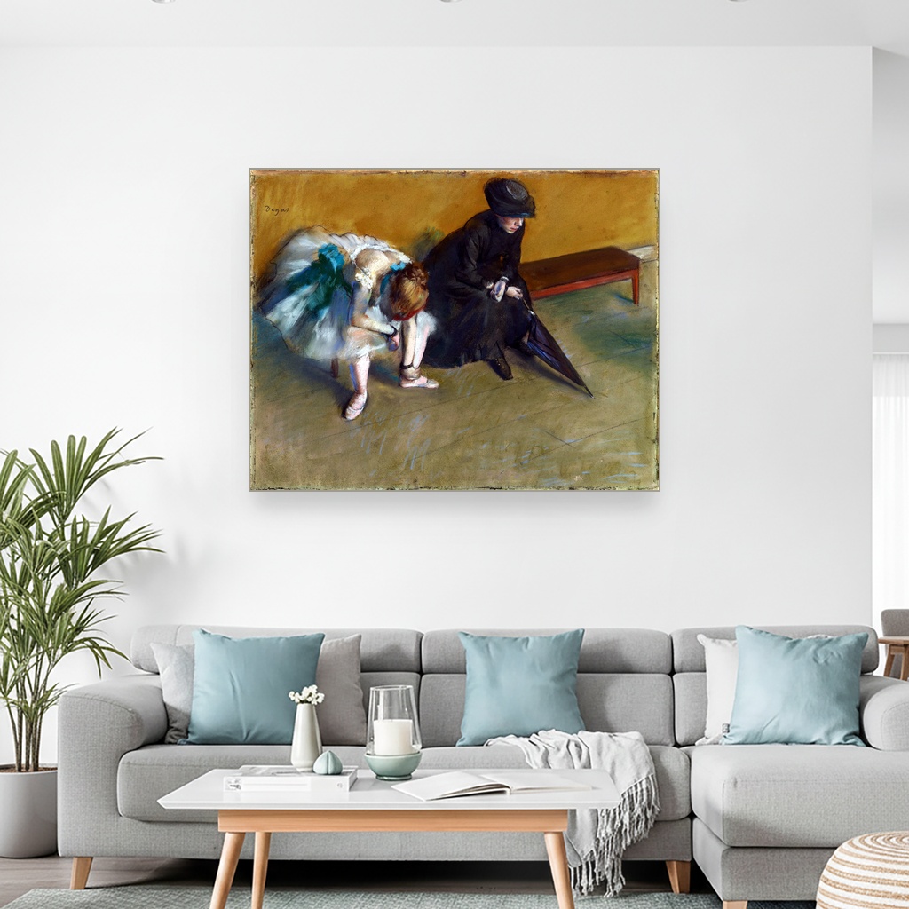 Čekanje, Edgar Degas, Waiting, slika na platnu 2 Čekanje, Edgar Degas, Waiting, slika na platnu - Slika 2