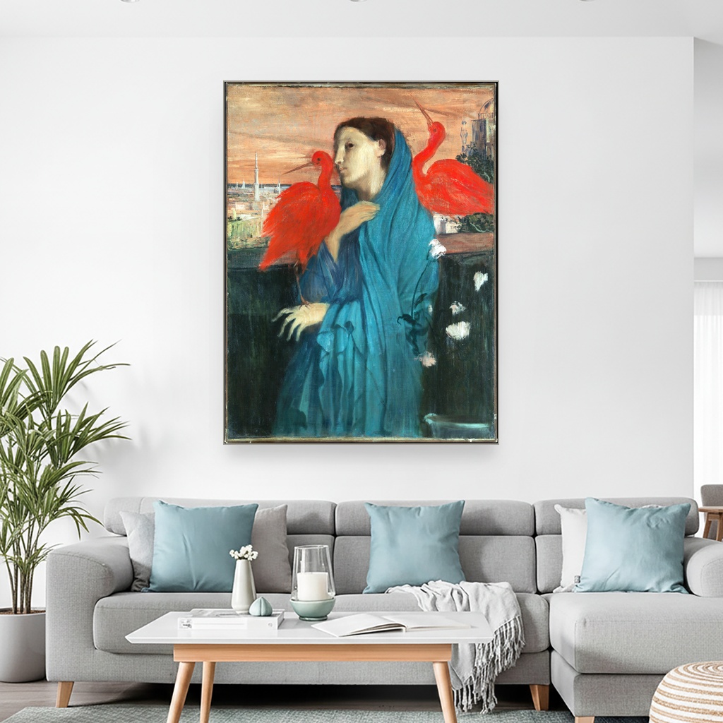 Mlada žena sa ibisom, Edgar Degas, Young Woman with Ibis, slika na platnu 2 Mlada žena sa ibisom, Edgar Degas, Young Woman with Ibis, slika na platnu - Slika 2