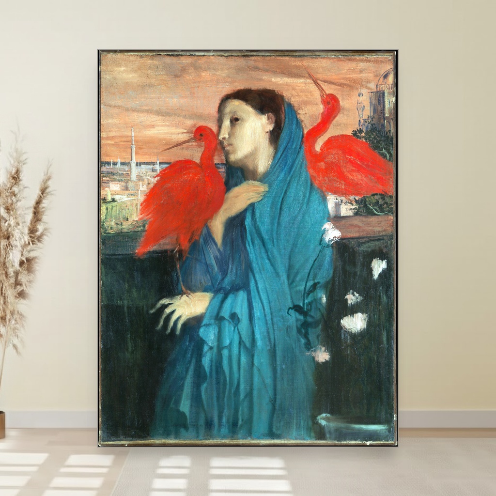 Mlada žena sa ibisom, Edgar Degas, Young Woman with Ibis, slika na platnu 1 Mlada žena sa ibisom, Edgar Degas, Young Woman with Ibis, slika na platnu