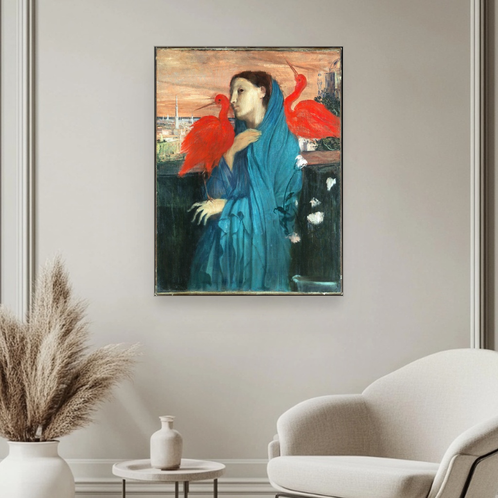 Mlada žena sa ibisom, Edgar Degas, Young Woman with Ibis, slika na platnu 3 Mlada žena sa ibisom, Edgar Degas, Young Woman with Ibis, slika na platnu - Slika 3