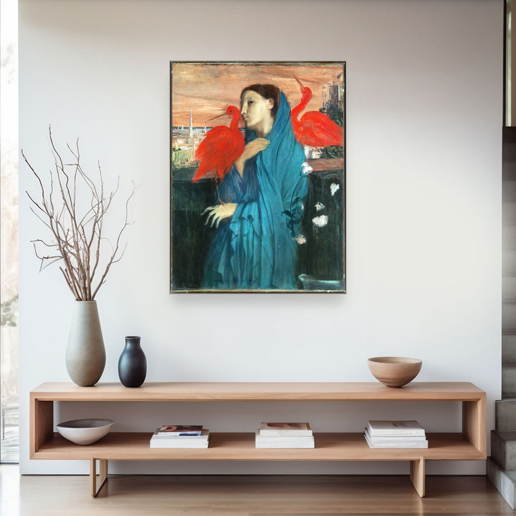 Mlada žena sa ibisom, Edgar Degas, Young Woman with Ibis, slika na platnu 4 Mlada žena sa ibisom, Edgar Degas, Young Woman with Ibis, slika na platnu - Slika 4