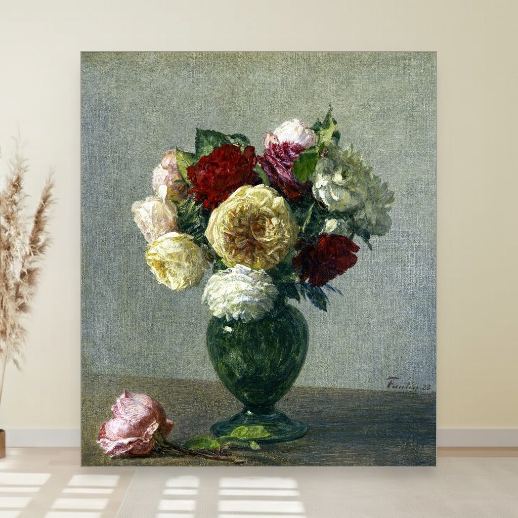 6 inspirativnih slika cveća za vaš dom 4 Ruže slika na platnu Nova Art Studio