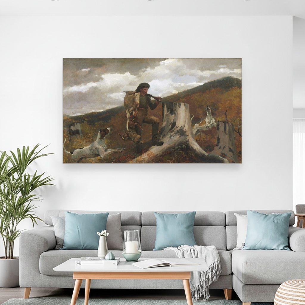 Lovac i psi, Winslow Homer, A Huntsman and Dogs, slika na platnu 2 Lovac i psi, Winslow Homer, A Huntsman and Dogs, slika na platnu - Slika 2