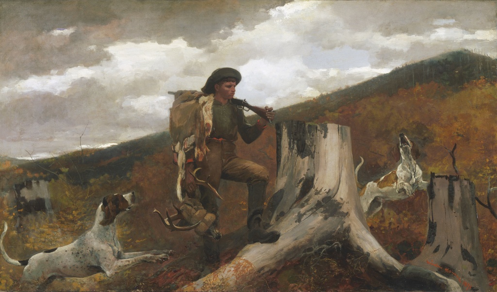 Lovac i psi, Winslow Homer, A Huntsman and Dogs, slika na platnu 8 Lovac i psi, Winslow Homer, A Huntsman and Dogs, slika na platnu - Slika 8