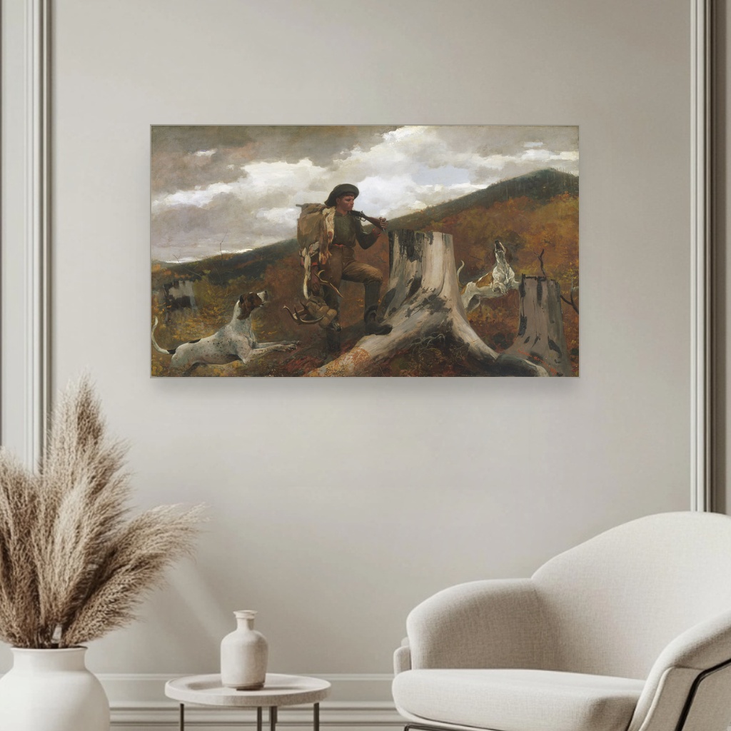 Lovac i psi, Winslow Homer, A Huntsman and Dogs, slika na platnu 3 Lovac i psi, Winslow Homer, A Huntsman and Dogs, slika na platnu - Slika 3