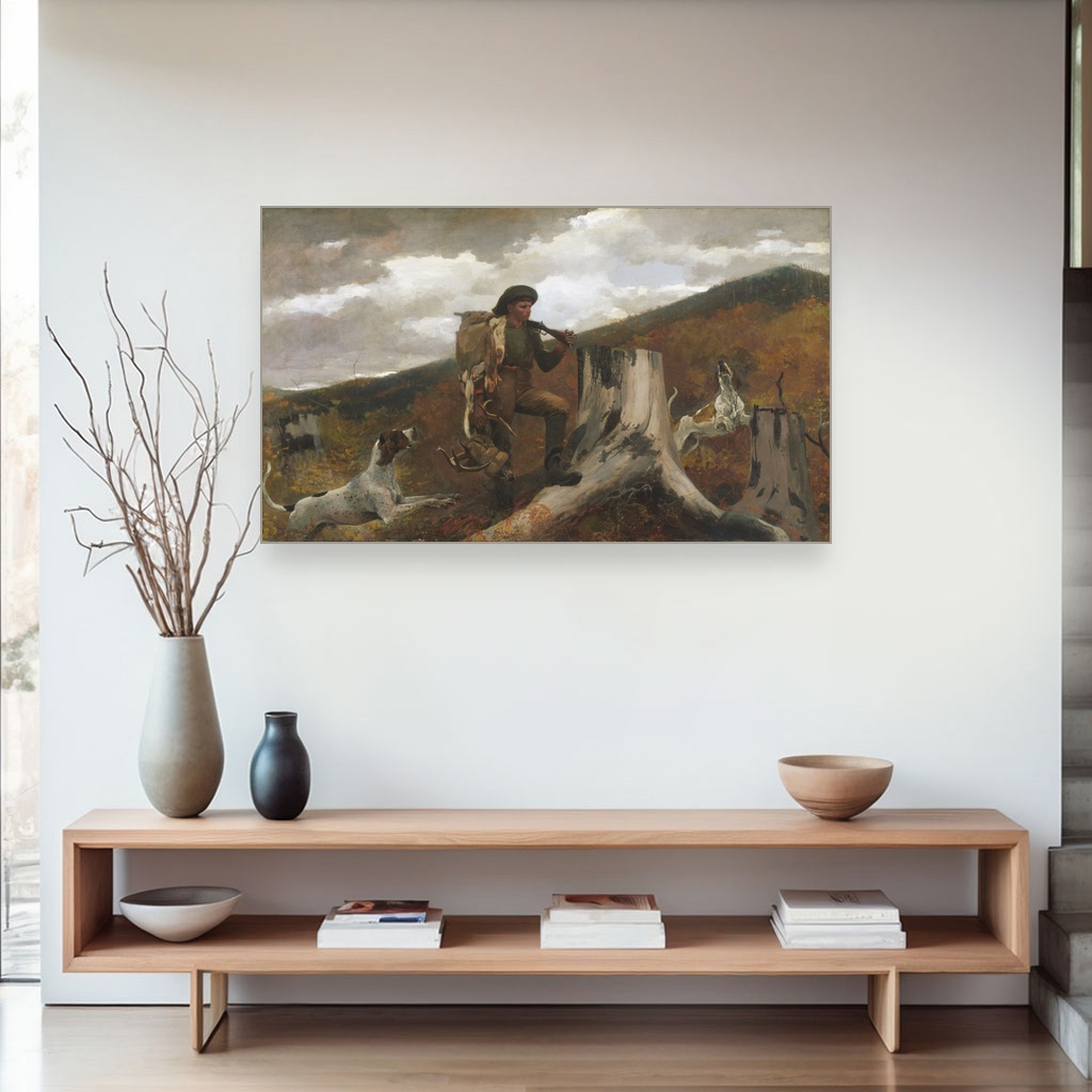 Lovac i psi, Winslow Homer, A Huntsman and Dogs, slika na platnu 4 Lovac i psi, Winslow Homer, A Huntsman and Dogs, slika na platnu - Slika 4