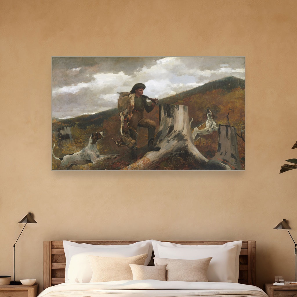 Lovac i psi, Winslow Homer, A Huntsman and Dogs, slika na platnu 5 Lovac i psi, Winslow Homer, A Huntsman and Dogs, slika na platnu - Slika 5