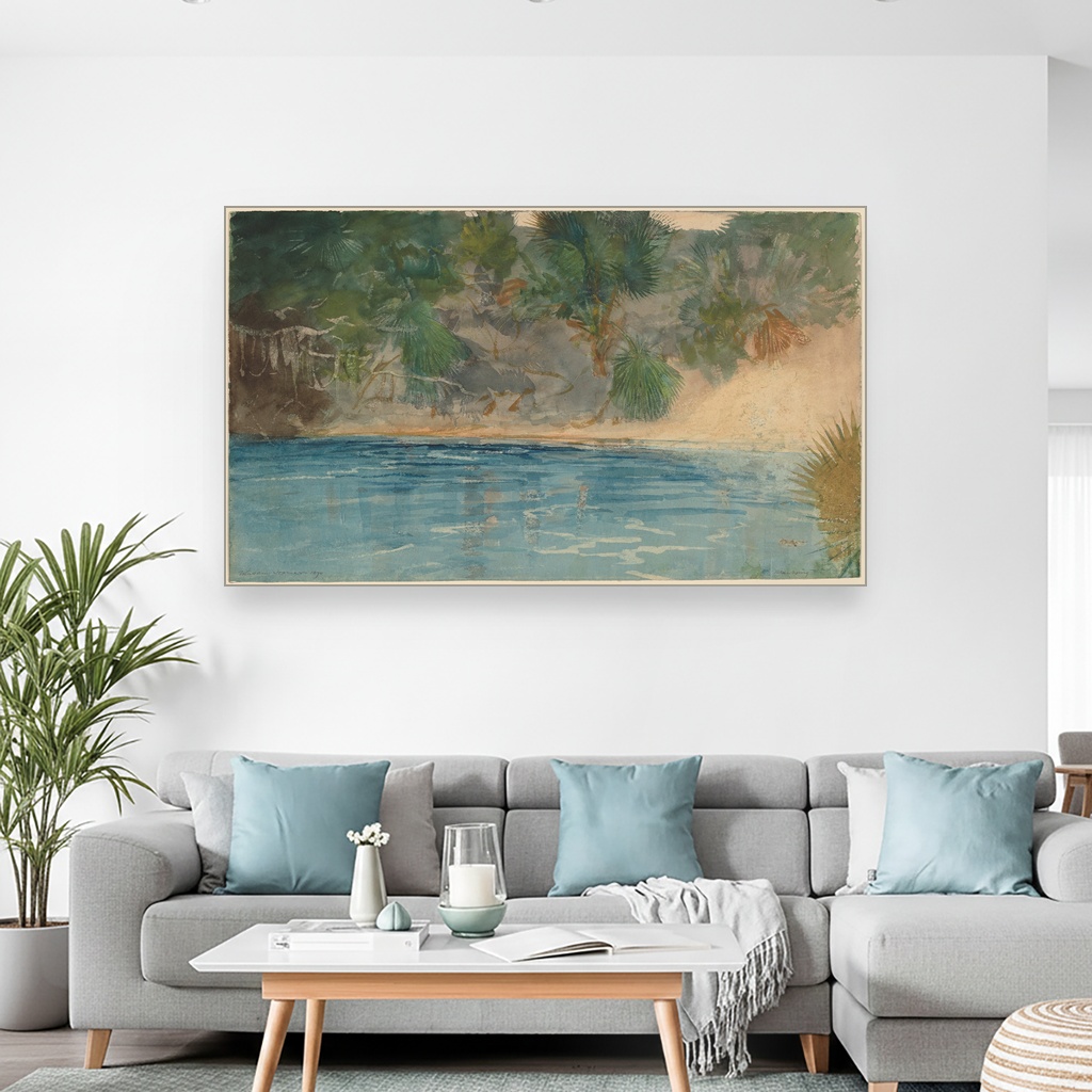 Plavi proleće Florida, Winslow Homer, Blue Spring Florida, slika na platnu 2 Plavi proleće Florida, Winslow Homer, Blue Spring Florida, slika na platnu - Slika 2