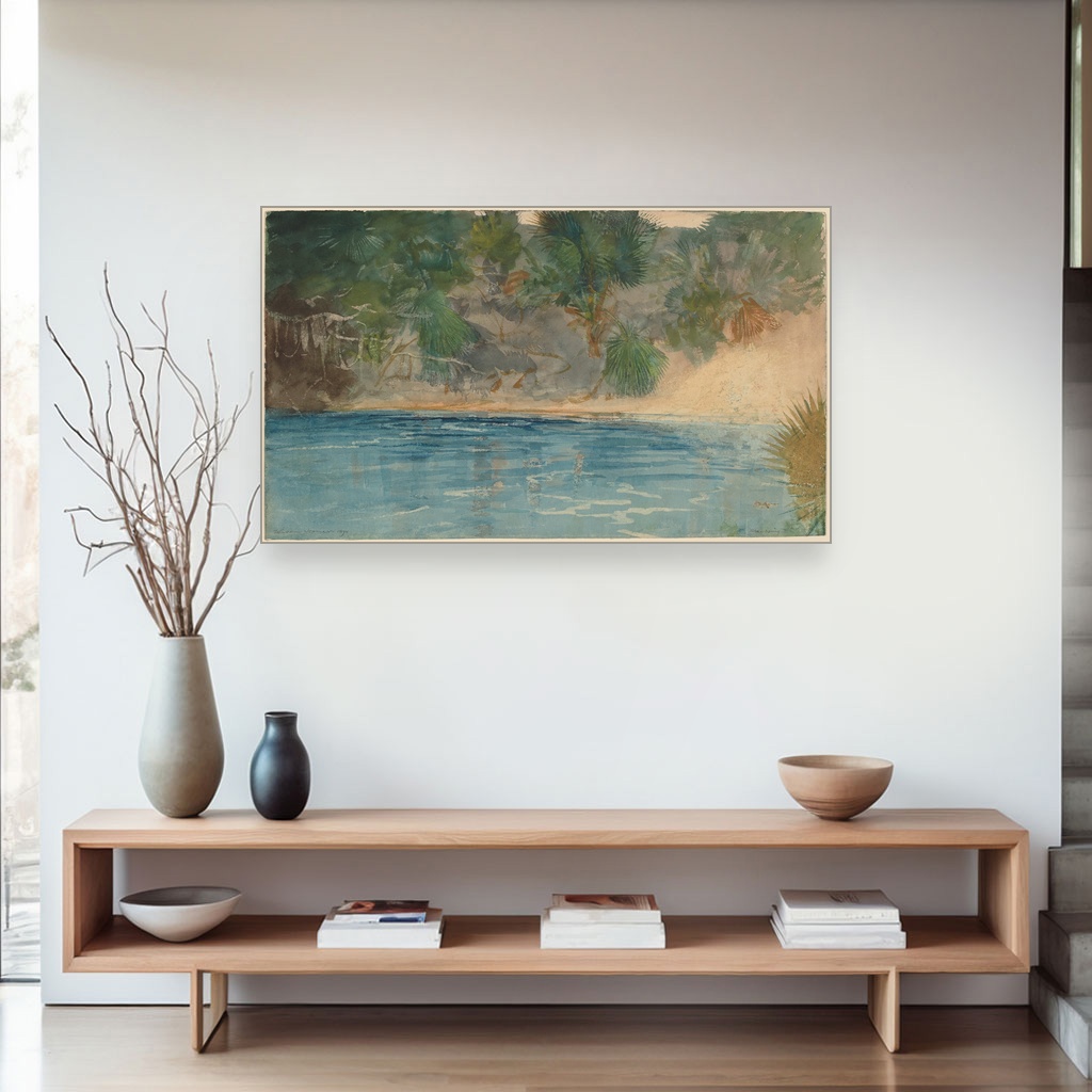 Plavi proleće Florida, Winslow Homer, Blue Spring Florida, slika na platnu 4 Plavi proleće Florida, Winslow Homer, Blue Spring Florida, slika na platnu - Slika 4