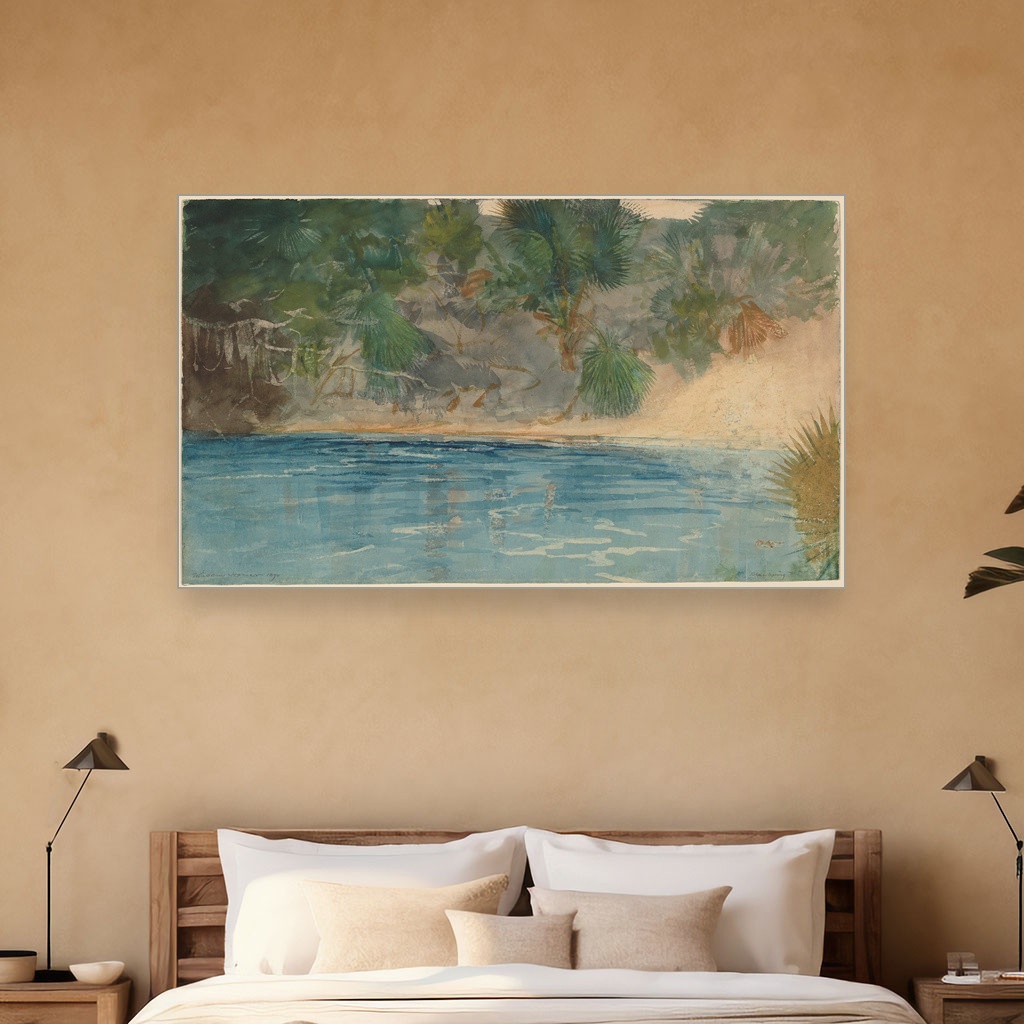 Plavi proleće Florida, Winslow Homer, Blue Spring Florida, slika na platnu 5 Plavi proleće Florida, Winslow Homer, Blue Spring Florida, slika na platnu - Slika 5